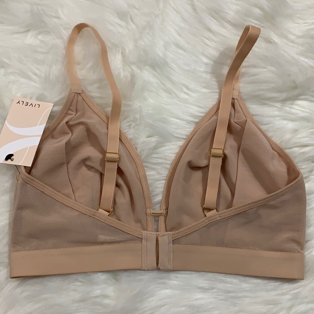 NWT Lively The Mesh Busty Bralette Toasted Almond - Picture 8 of 15